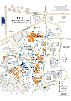 Map about visiting adress of X-Lab. Image.